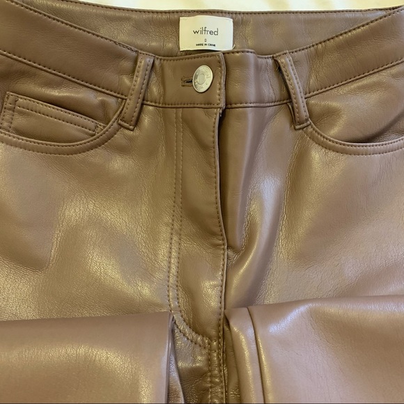 Aritzia Wilfred The Melina Pant Caramelized Walnut Size 0 Short - Picture 9 of 10